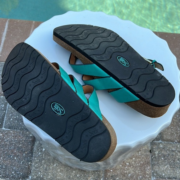 Söfft leather sandal. Turquoise 8.5M - Picture 5 of 7